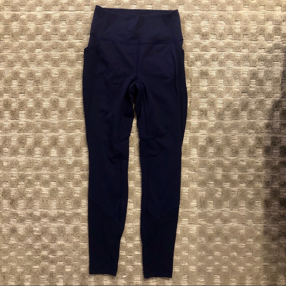 Lululemon Wonder Under Full Leggings With Mesh